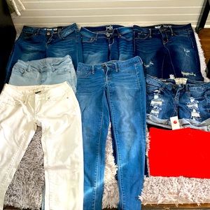 5 jeans 2 shorts for 25$